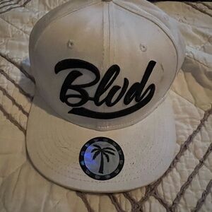 BLVD White and Black Hat